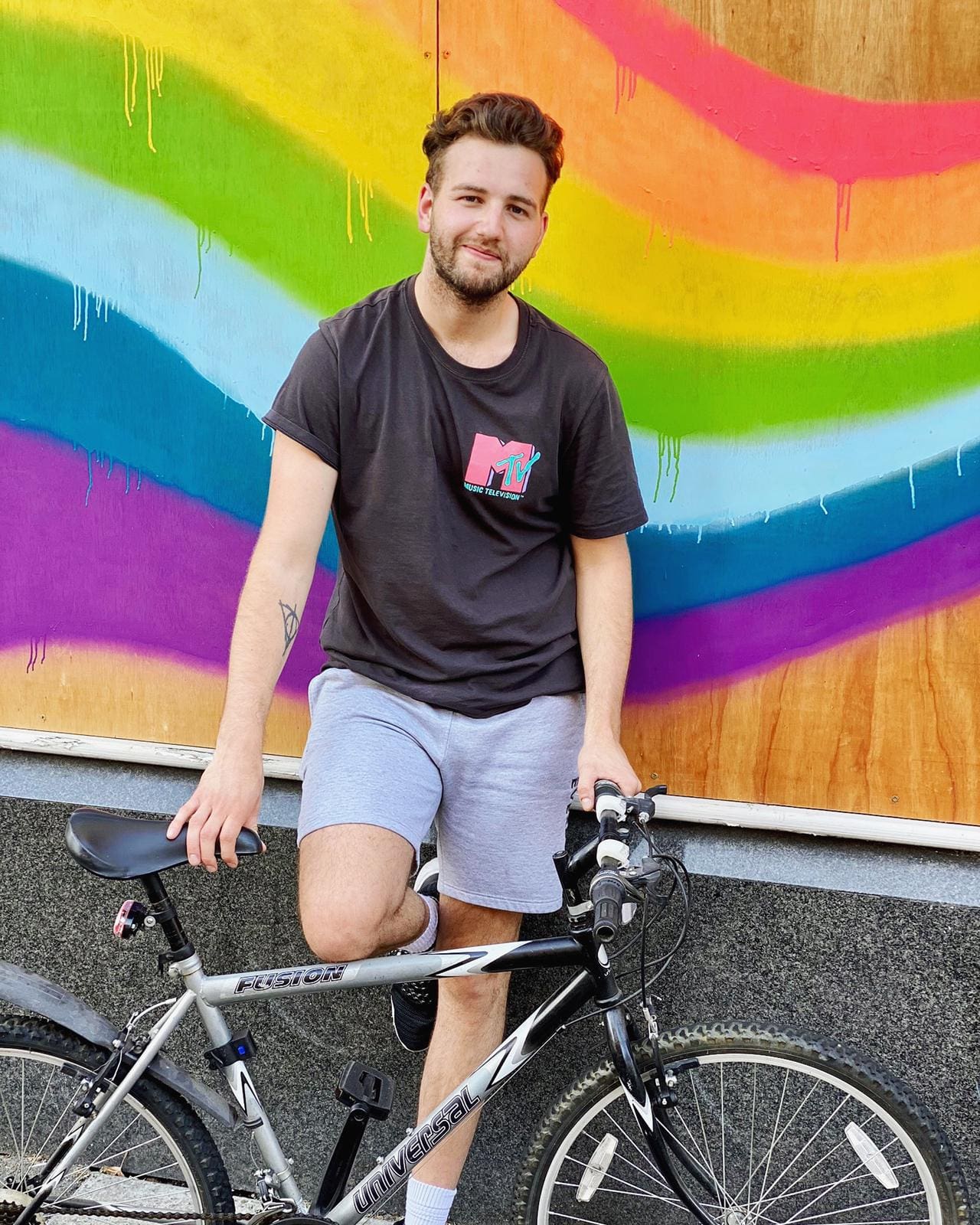 reed Badman with his bike