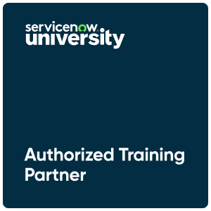 ServiceNow University Authorized Training Partner Badge